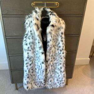 Fabulous Furs Frosted Leopard Stroller Vest